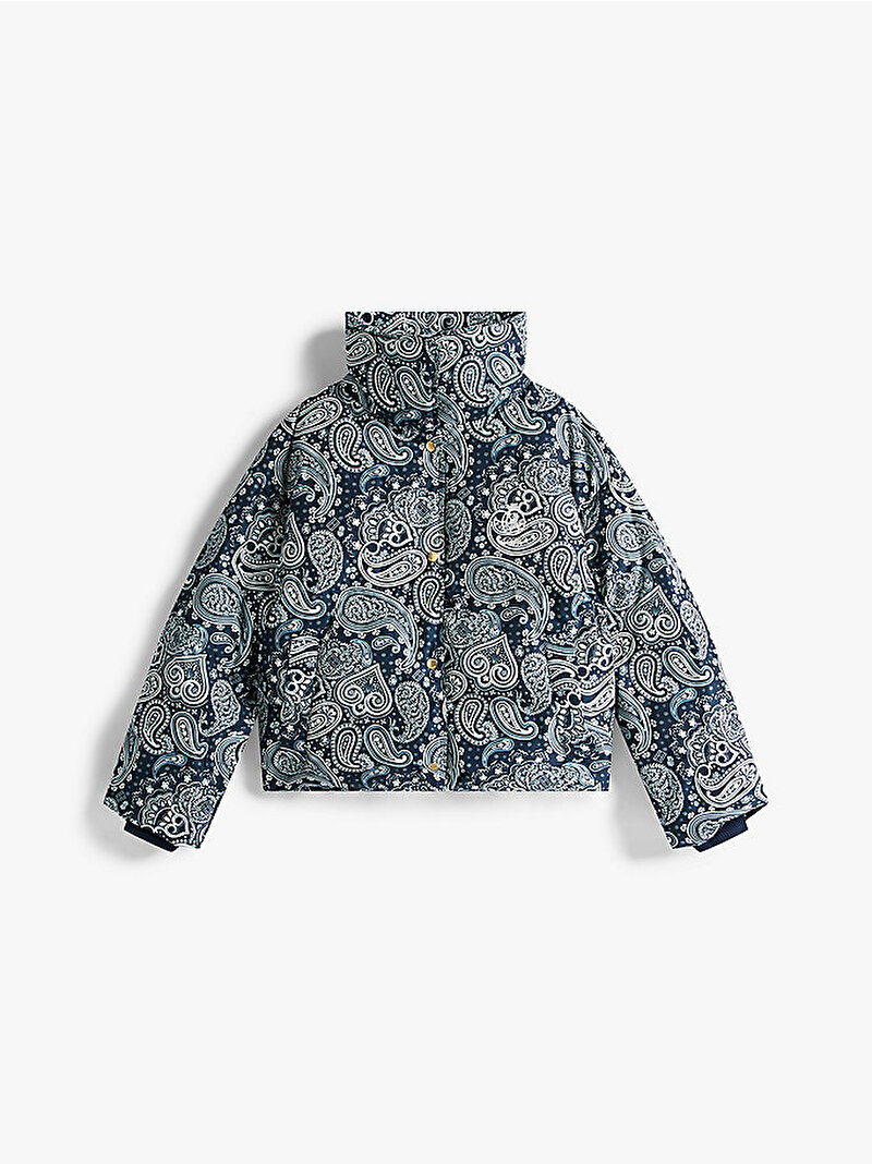 Kadın Down Regular Puffer Mont Lacivert WW0WW474470ZV