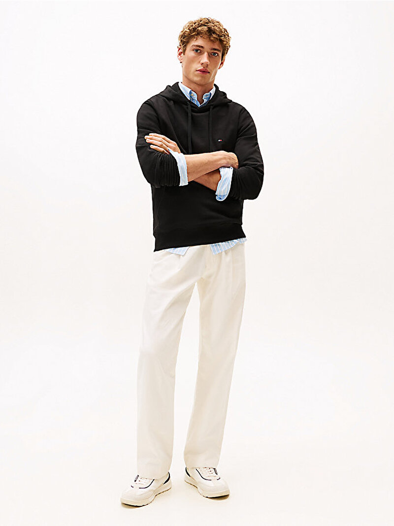 Erkek Essential Terry Hoodie Siyah MW0MW37235BDS