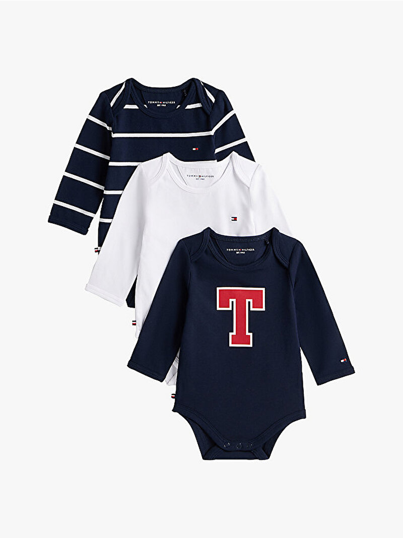 Bebek 3'lü Paket Body Hediye Seti Lacivert KN0KN02076C1G
