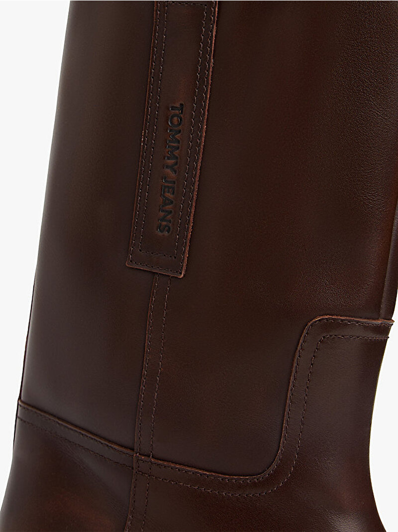 Kadın TJW Leather Mid Bot Kahverengi EN0EN02834GUI