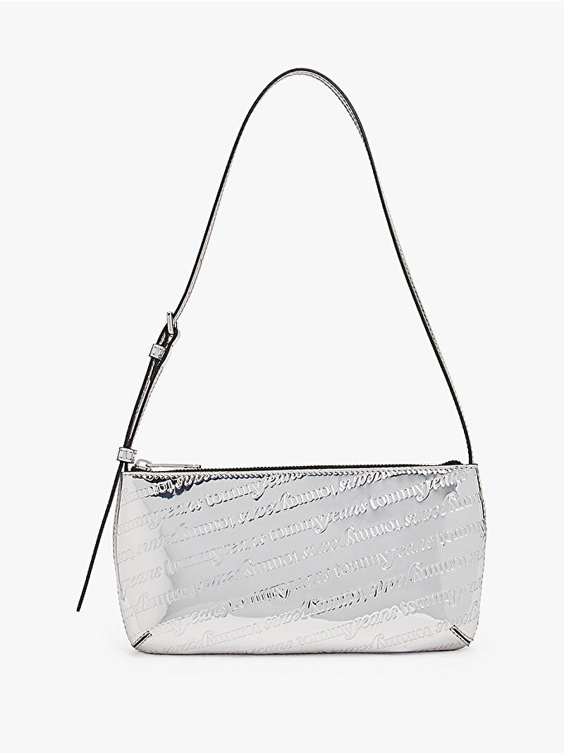 Kadın TJW Must Metallic Omuz Çantası Gümüş AW0AW180090IN