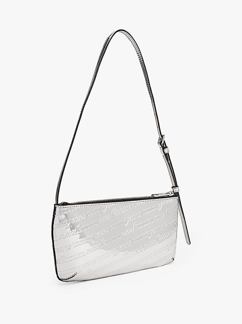 Kadın TJW Must Metallic Omuz Çantası Gümüş AW0AW180090IN