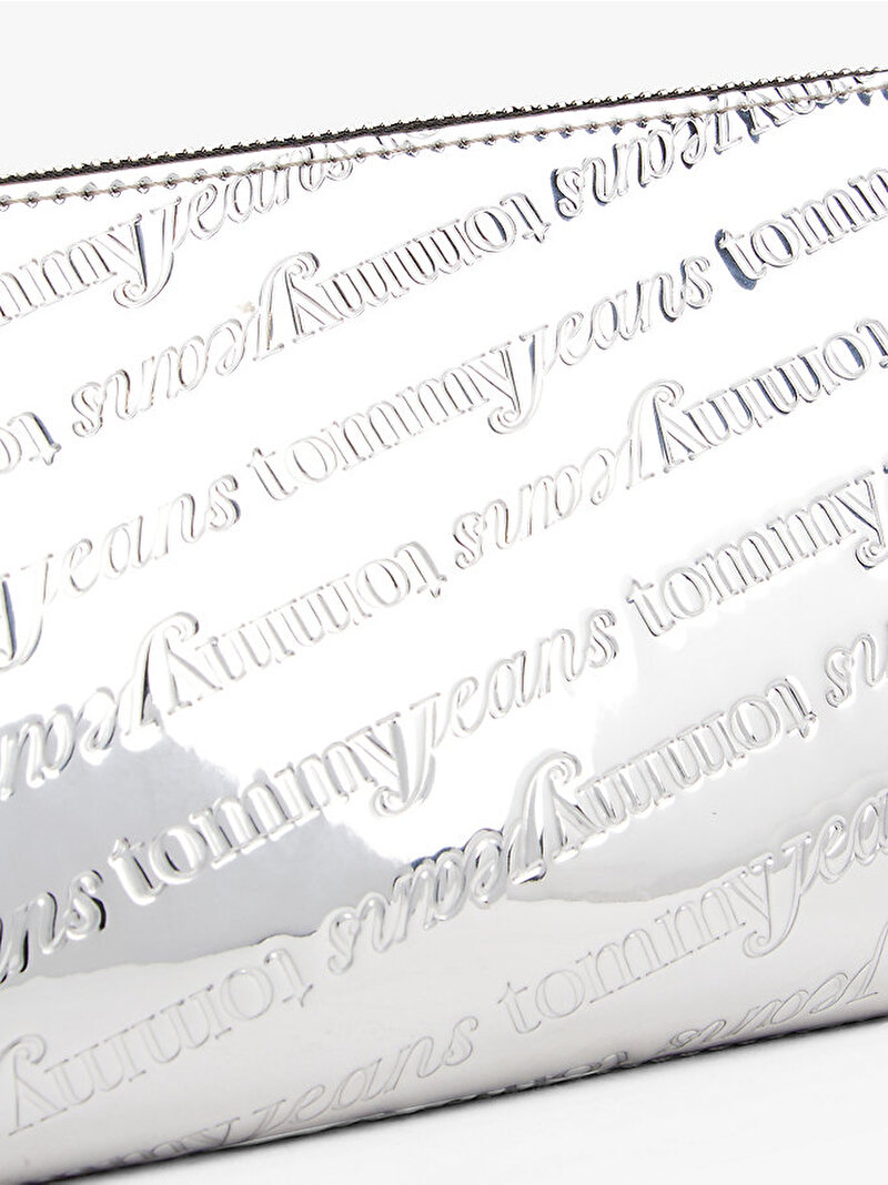 Kadın TJW Must Metallic Omuz Çantası Gümüş AW0AW180090IN