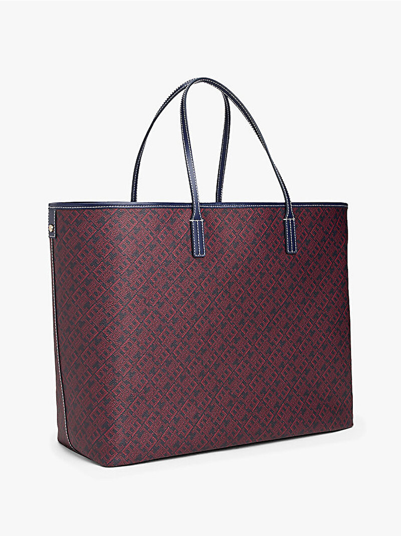 Kadın TH Monoplay Tote Çanta Lacivert AW0AW17697DW6