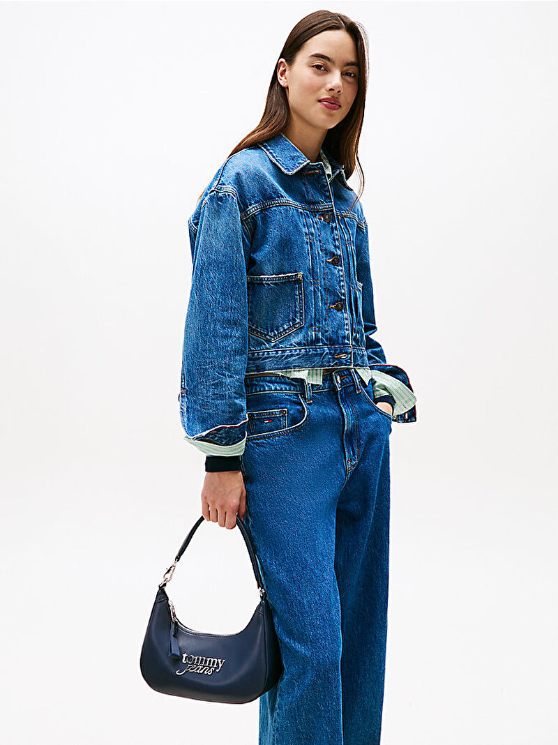 Kadın TJW Bold Omuz Çantası Lacivert AW0AW17895C1G