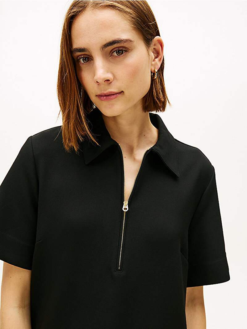 Kadın Punto Knee Shift Elbise Siyah WW0WW47333BDS