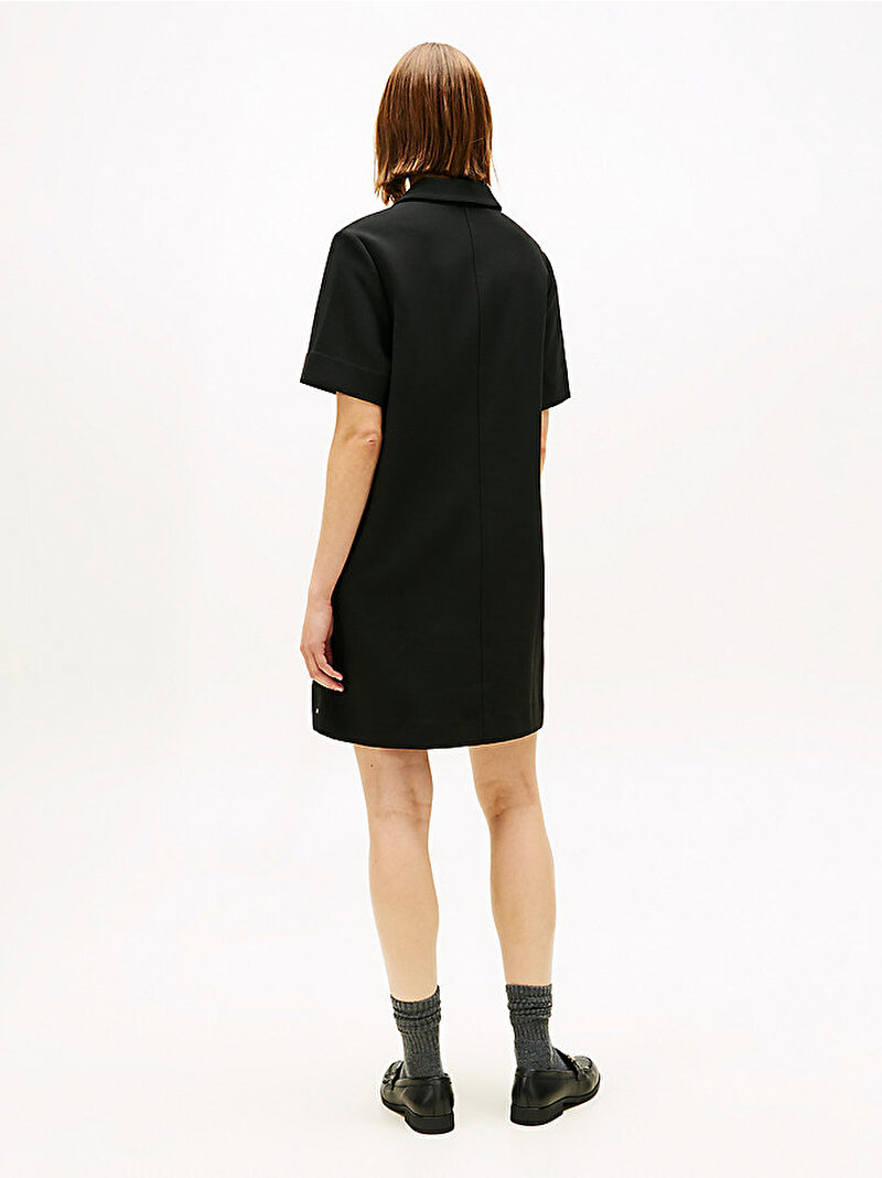 Kadın Punto Knee Shift Elbise Siyah WW0WW47333BDS