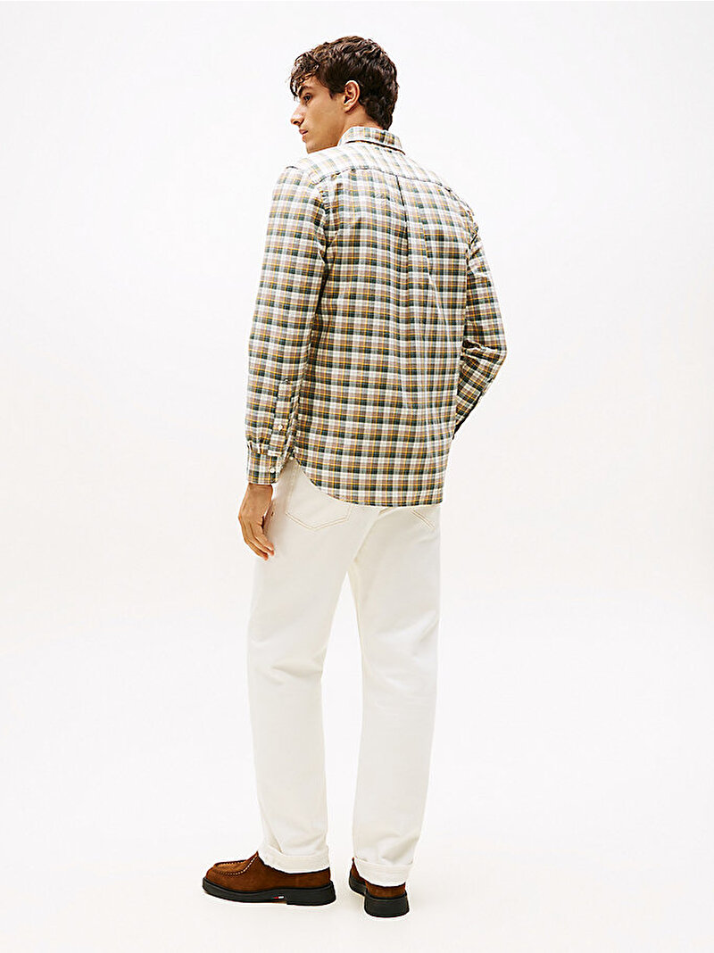 Erkek Heritage Oxford Tartan Gömlek Çok renkli MW0MW404650L0