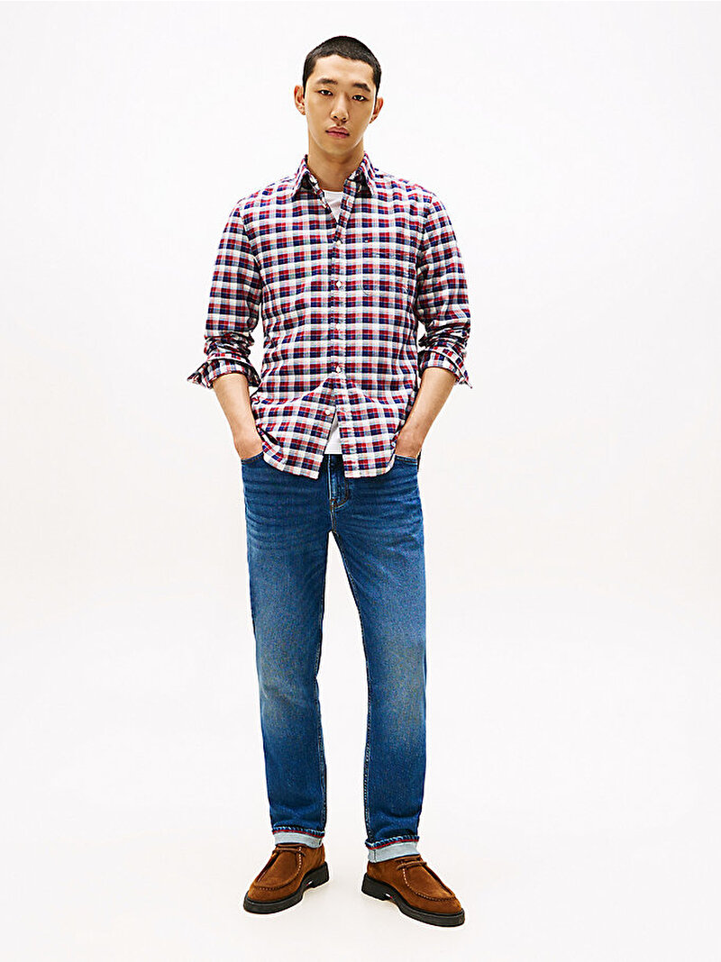 Erkek Heritage Oxford Tartan Gömlek Çok renkli MW0MW404650QJ