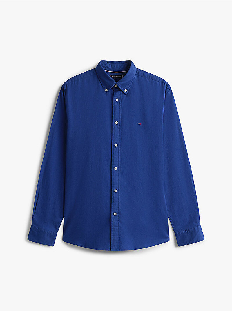 Erkek Flex Flannel Solid Gömlek Lacivert MW0MW40469C7G