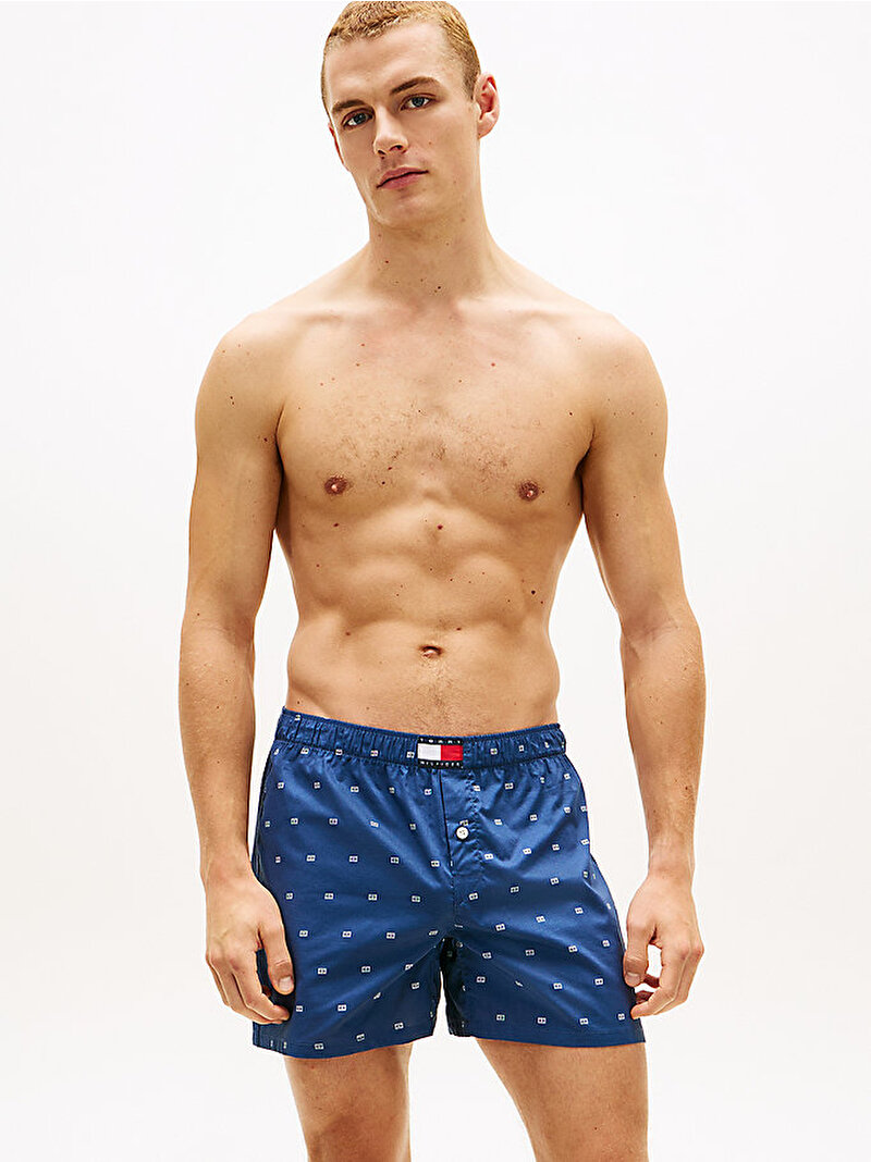 Erkek Single Woven Boxer Mavi  UM0UM037120S7