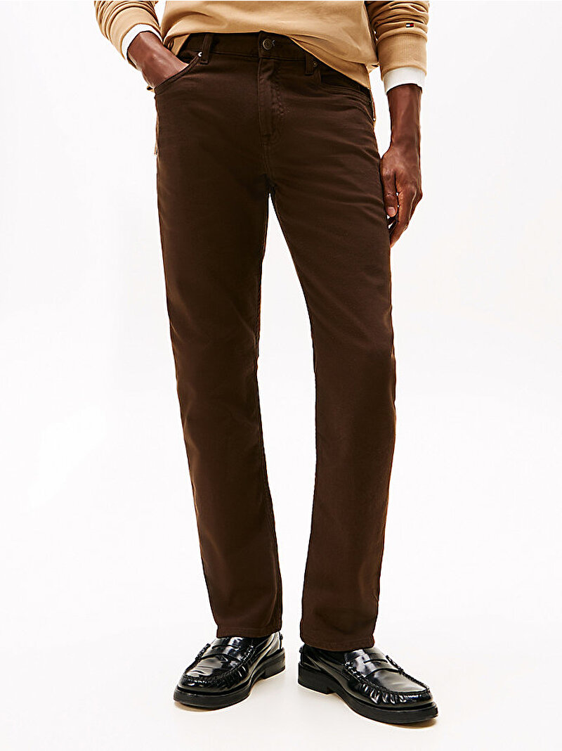 Erkek Straight Denton Jean Pantolon Kahverengi MW0MW40368GOP