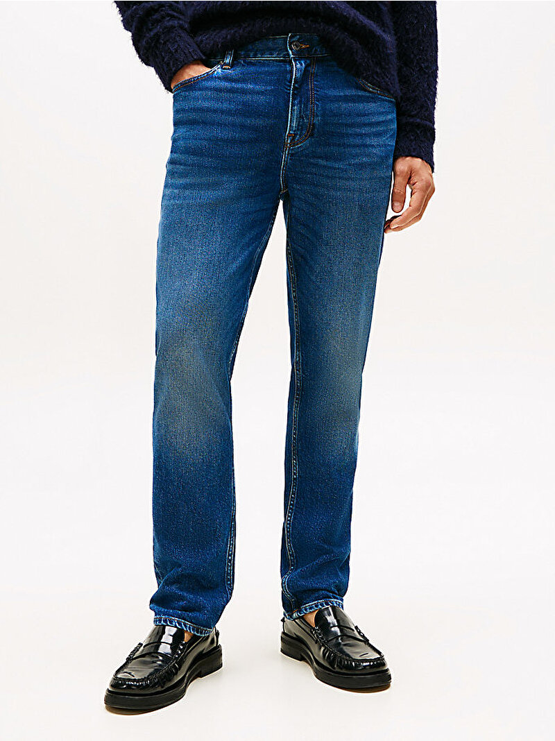 Erkek Straight Denton Jean Pantolon Mavi  MW0MW403671A8