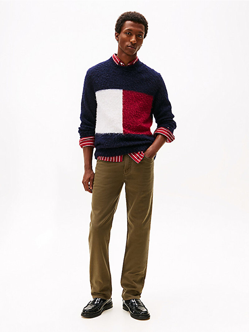 Erkek Straight Denton Jean Pantolon Yeşil MW0MW40368RBN