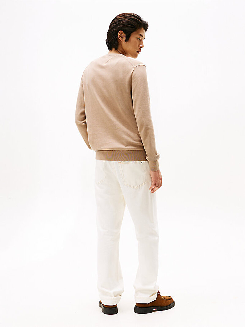 Erkek Essential Cotton Kazak Bej  MW0MW14745AFE