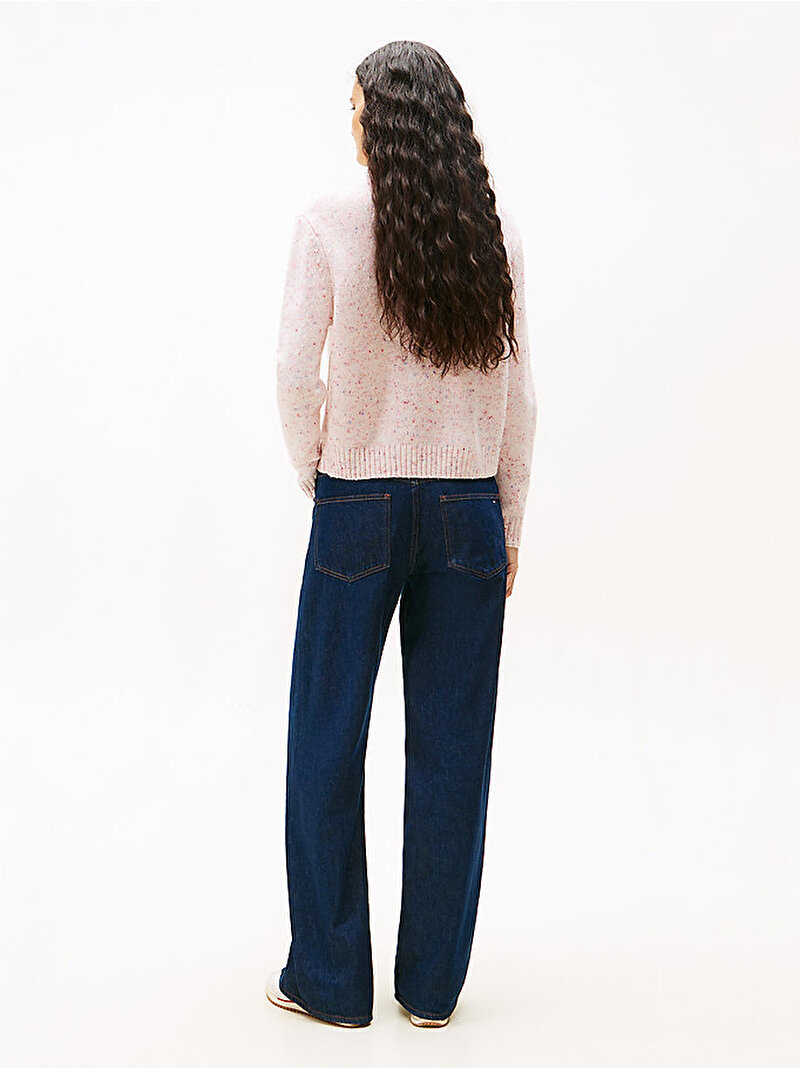 Kadın TJW Nep Turtleneck Kazak Beyaz  DW0DW21687YBH