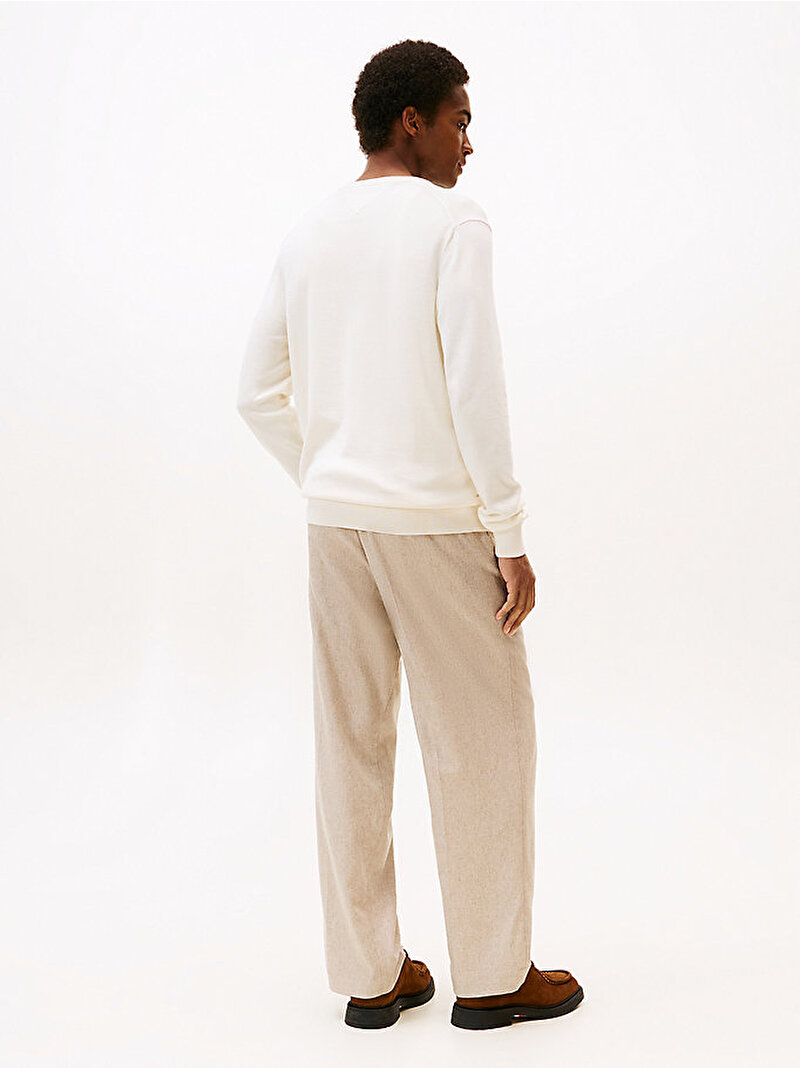 Erkek Essential Cotton Kazak Beyaz  MW0MW14745Z00