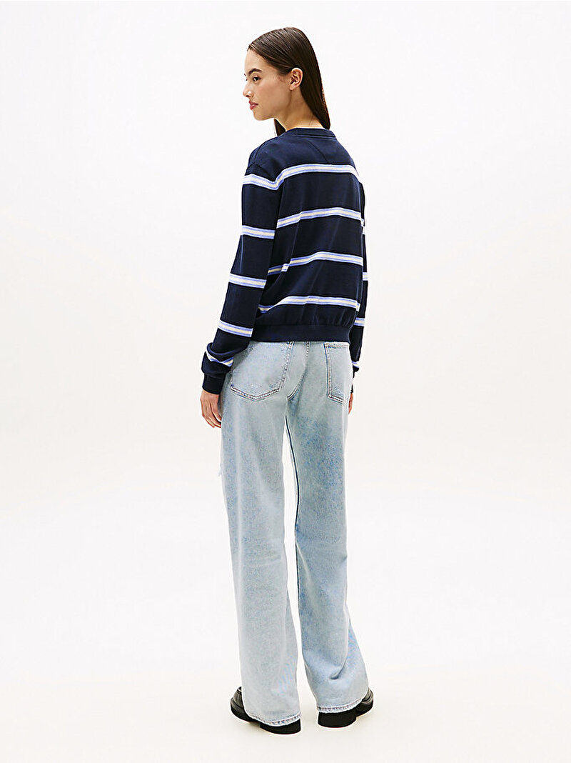 Kadın TJW Essential Crew Kazak Lacivert DW0DW20159C1G