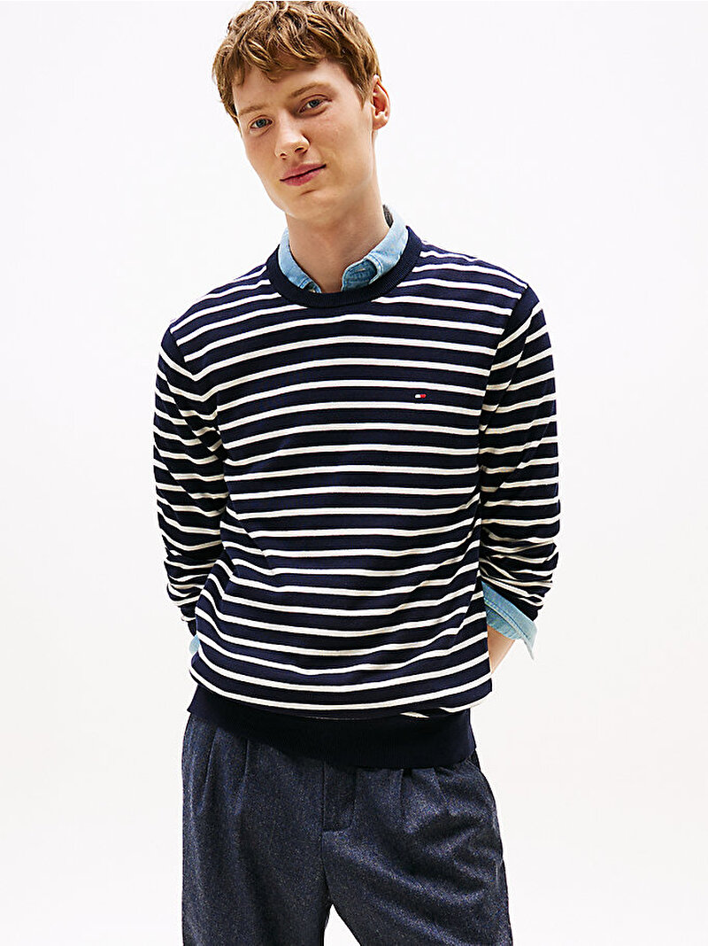 Erkek Essential Cotton Kazak Mavi  MW0MW399990A4