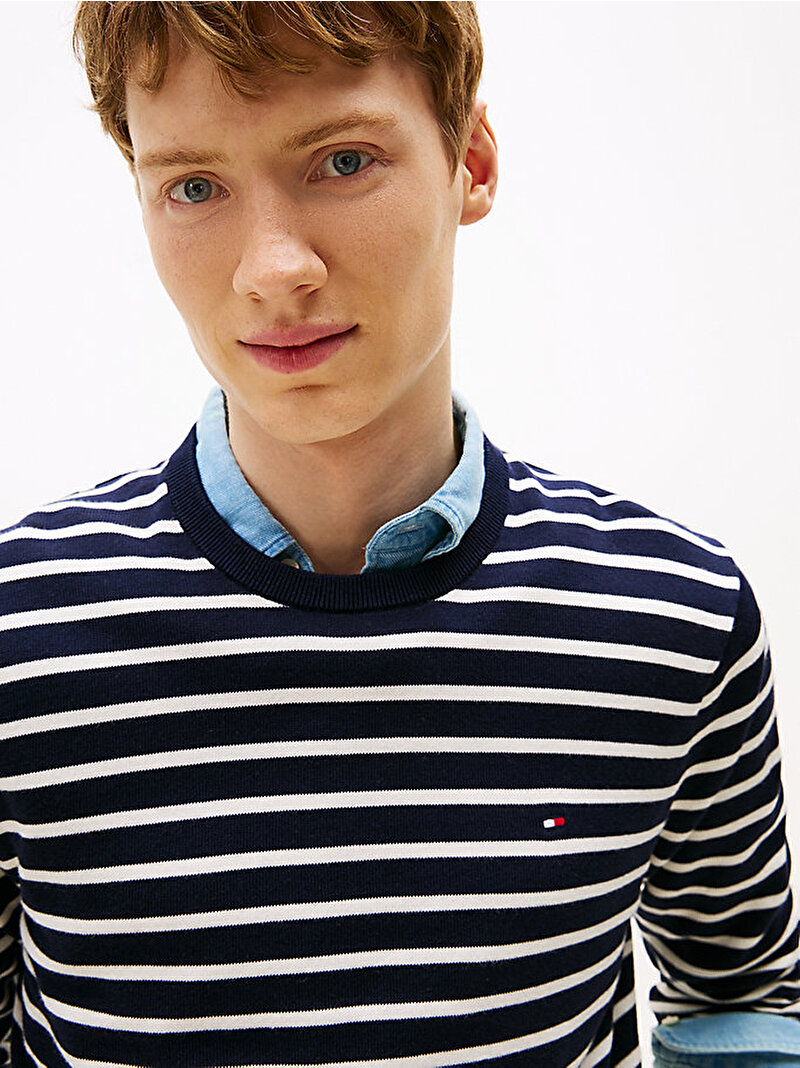 Erkek Essential Cotton Kazak Mavi  MW0MW399990A4
