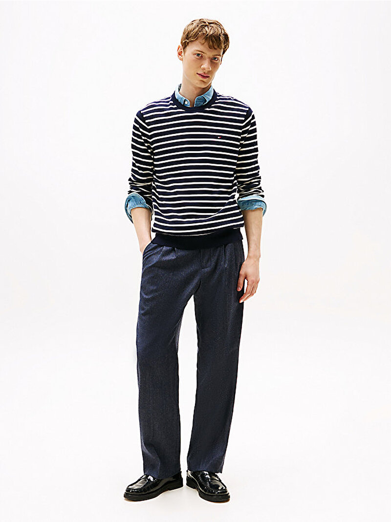 Erkek Essential Cotton Kazak Mavi  MW0MW399990A4