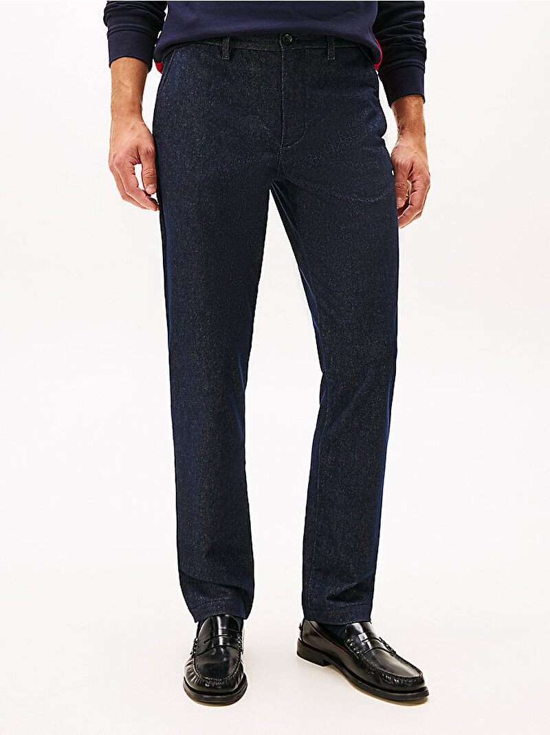 Erkek Denton Brushed Chino Pantolon Lacivert MW0MW40265DW5