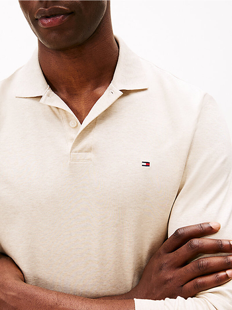 Erkek Liguid Cotton Polo T-shirt Ekru MW0MW37317HGF