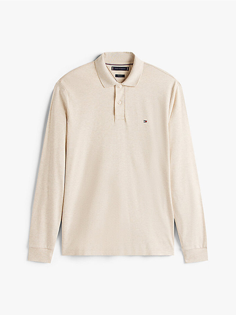 Erkek Liguid Cotton Polo T-shirt Ekru MW0MW37317HGF