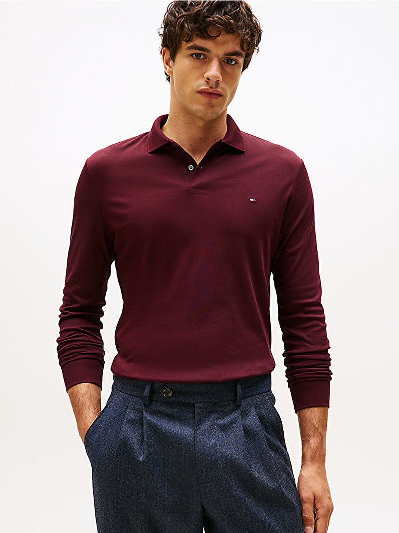 Erkek Liguid Cotton Polo T-shirt Kırmızı MW0MW37317XIH