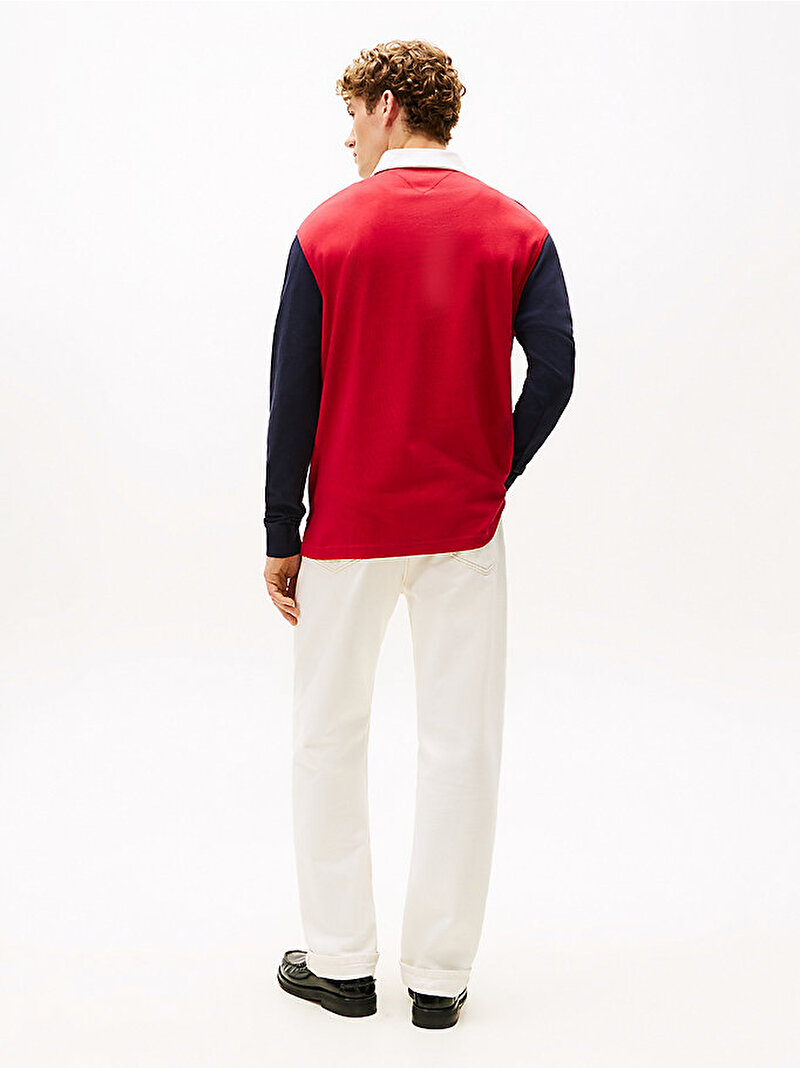 Erkek Blocking Polo T-shirt Lacivert MW0MW40288DW5