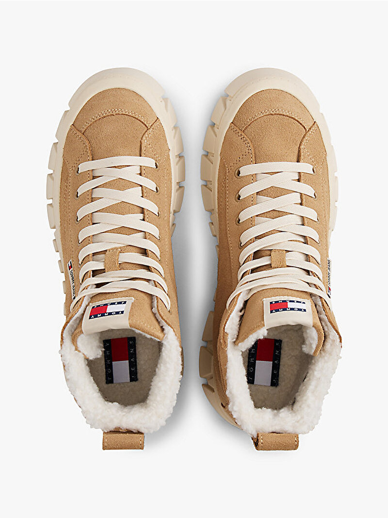 Kadın TJW Vulcanic Flatform Sneaker Bej  EN0EN02894RBH