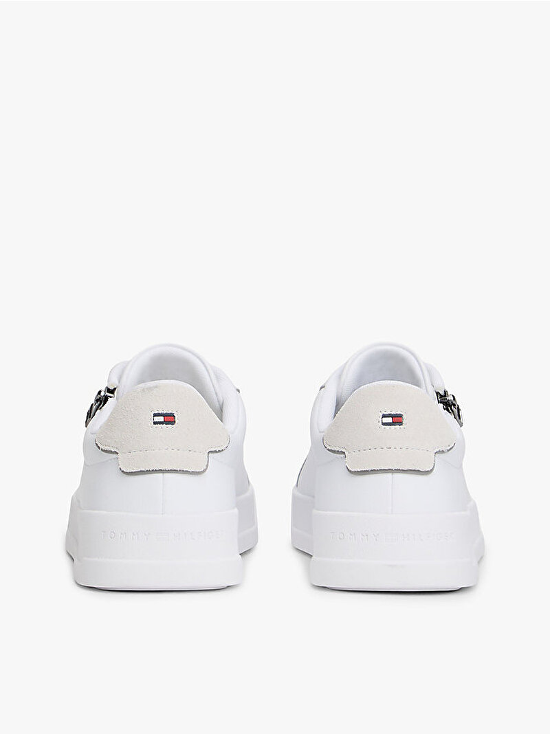 Erkek TH Court Zip Sneaker Beyaz  FM0FM05730YBS