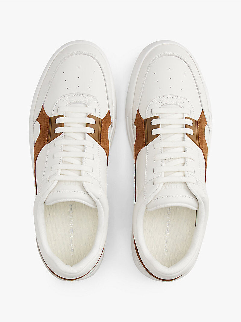 Erkek TH Court Craft Sneaker Ekru FM0FM05654YBL