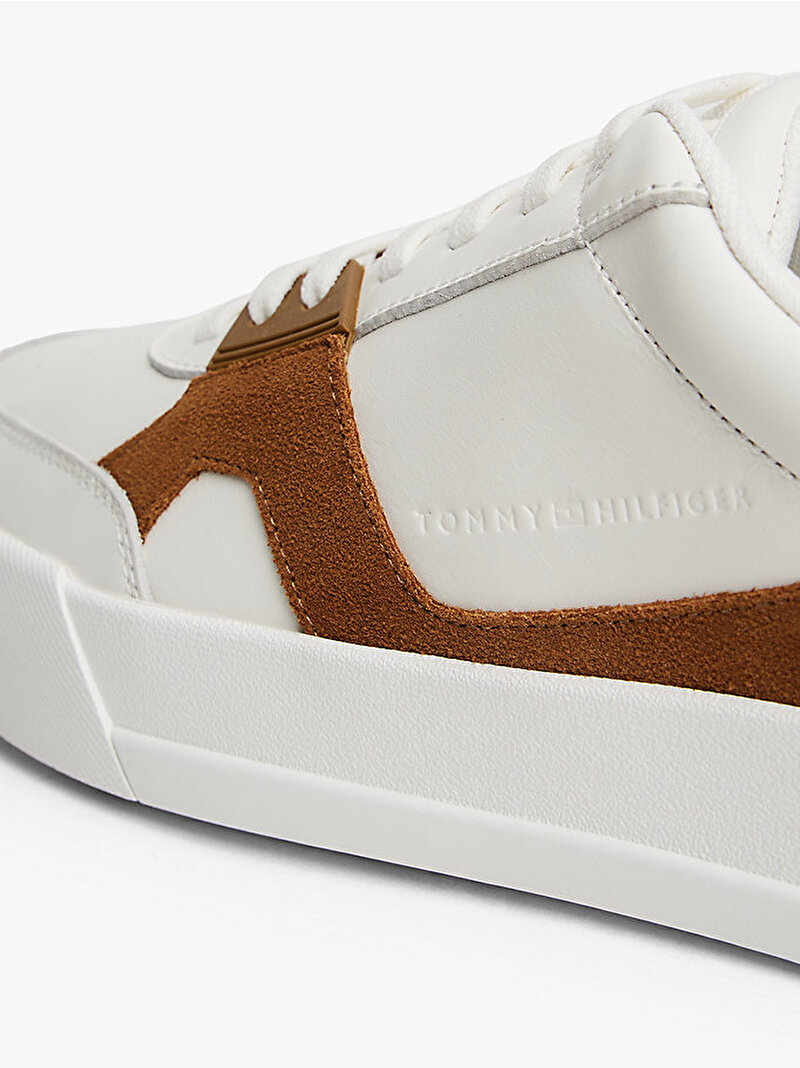 Erkek TH Court Craft Sneaker Ekru FM0FM05654YBL