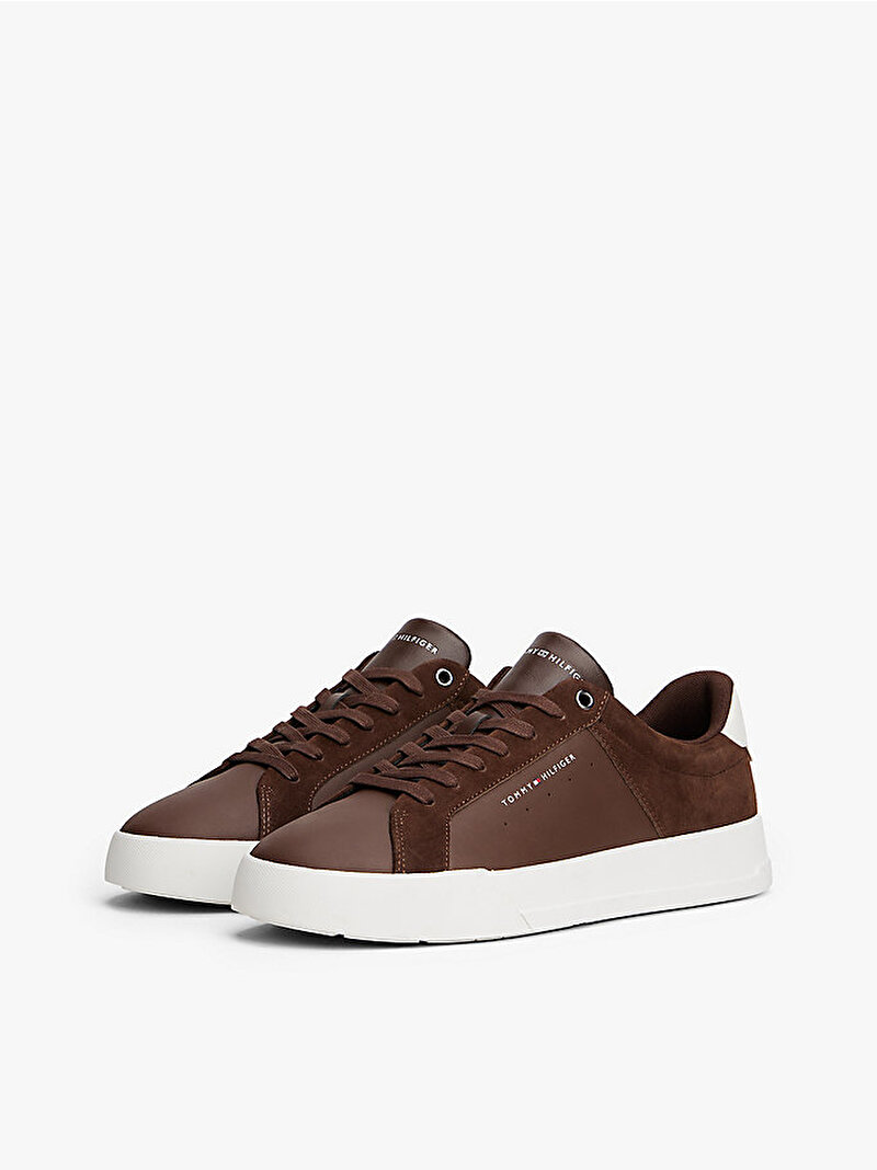 Erkek TH Court Mix Nubuk Sneaker Kahverengi FM0FM056340HD