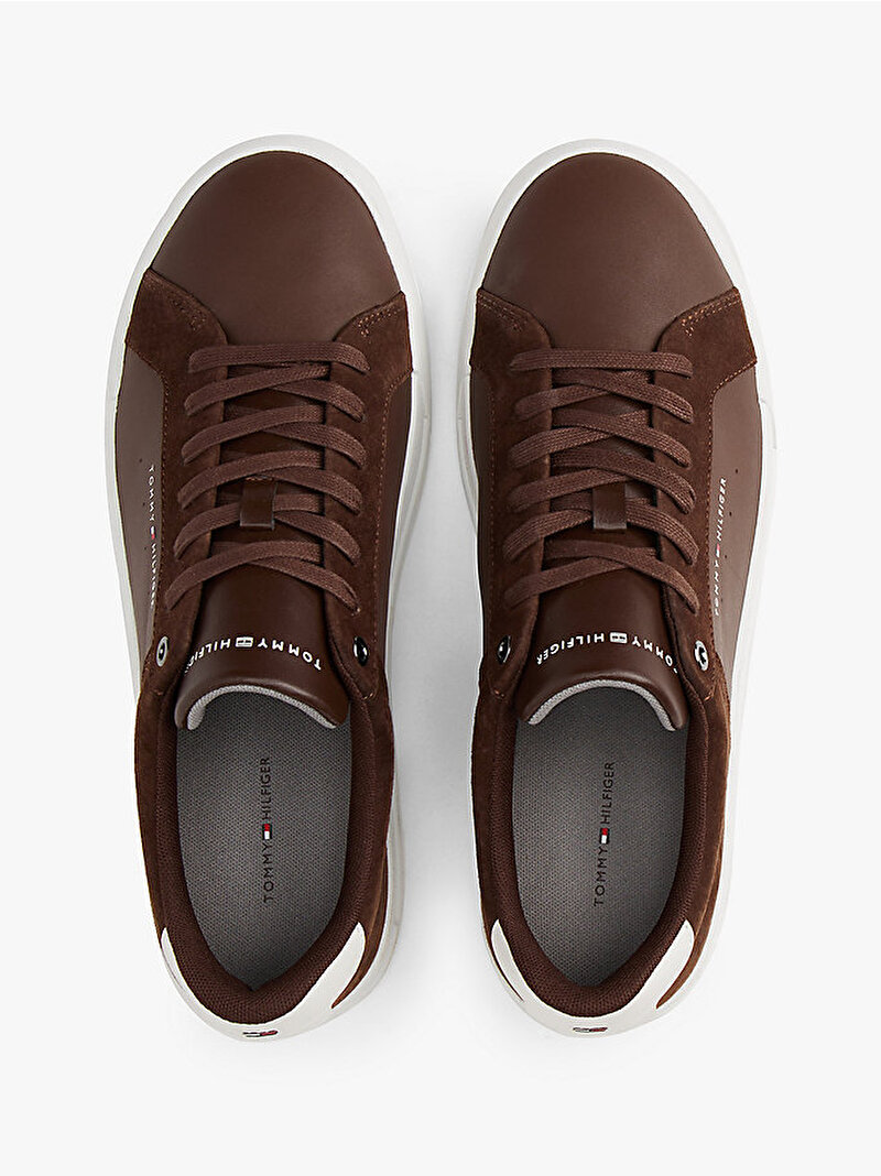 Erkek TH Court Mix Nubuk Sneaker Kahverengi FM0FM056340HD