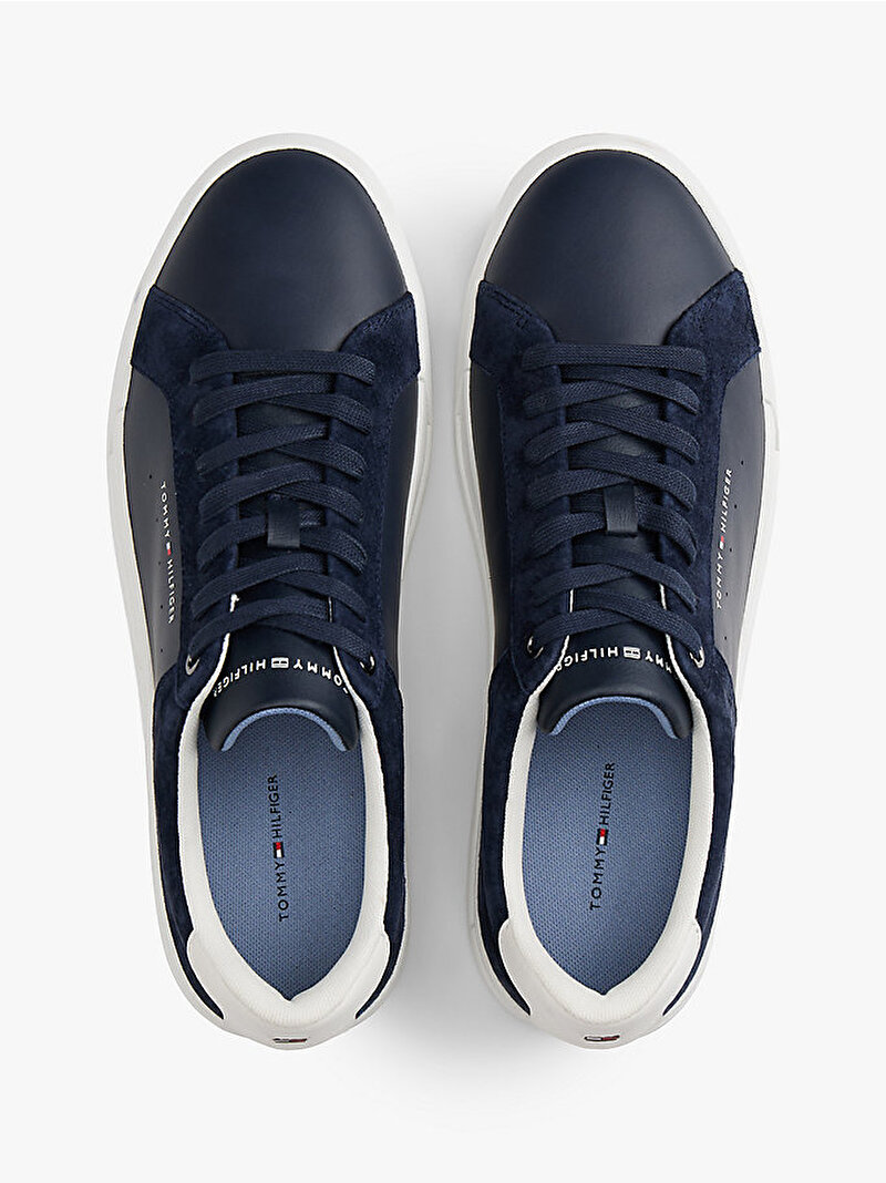 Erkek TH Court Mix Nubuk Sneaker Lacivert FM0FM056340GY