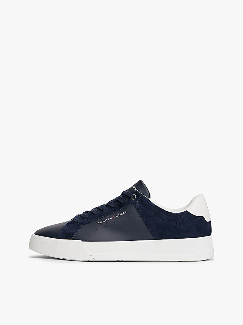 Erkek TH Court Mix Nubuk Sneaker Lacivert FM0FM056340GY