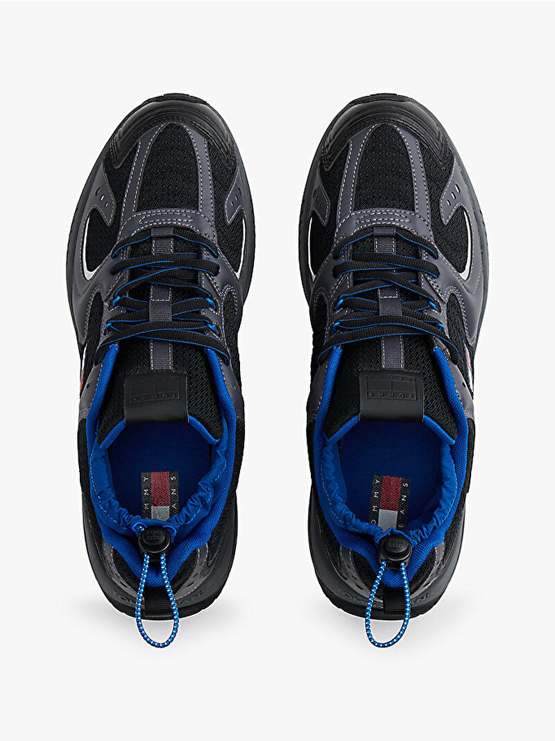Erkek TJM Runner Mix Sneaker Siyah EM0EM01620BDS