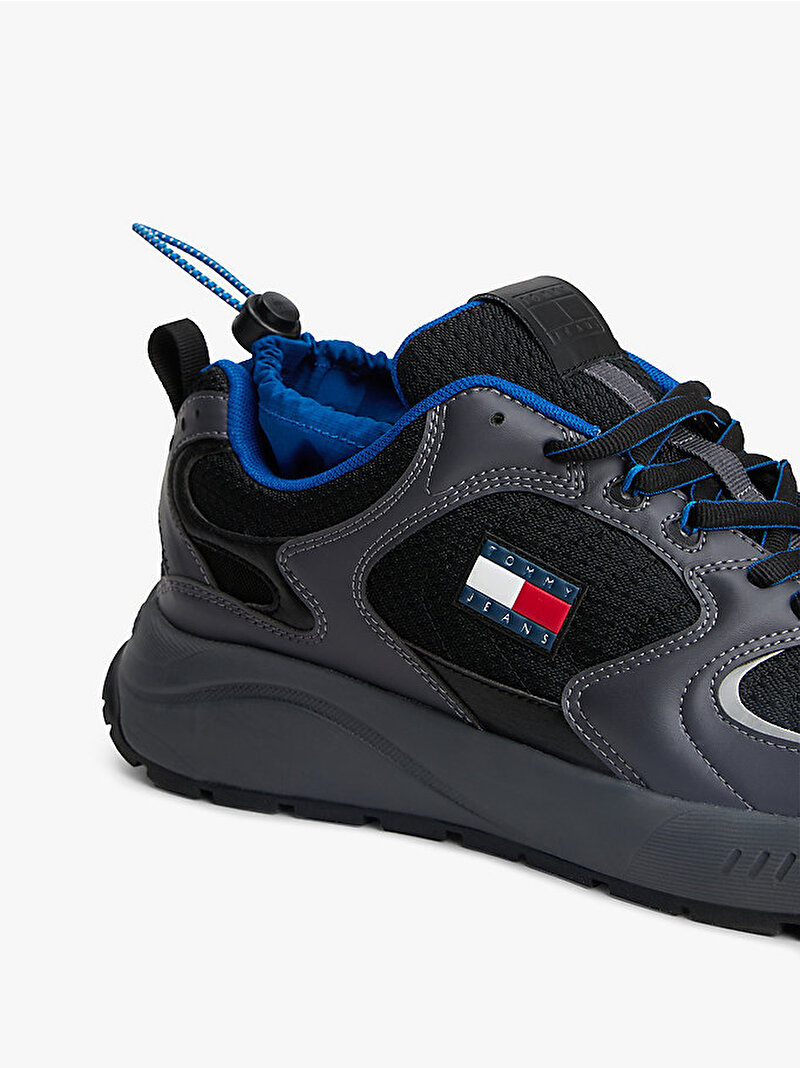 Erkek TJM Runner Mix Sneaker Siyah EM0EM01620BDS