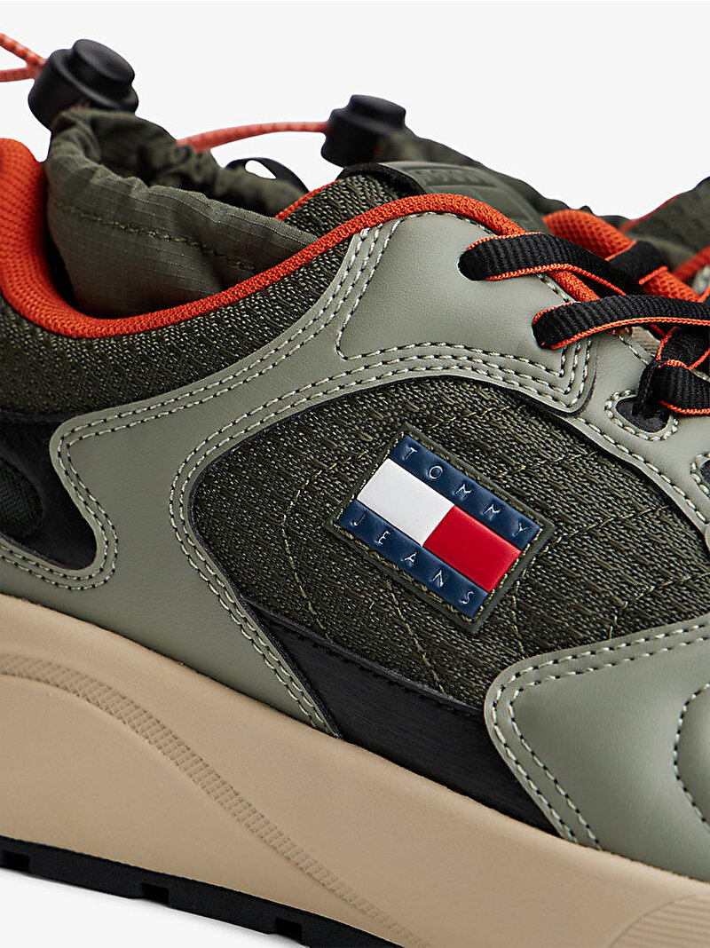 Erkek TJM Runner Mix Sneaker Yeşil EM0EM01620MRH