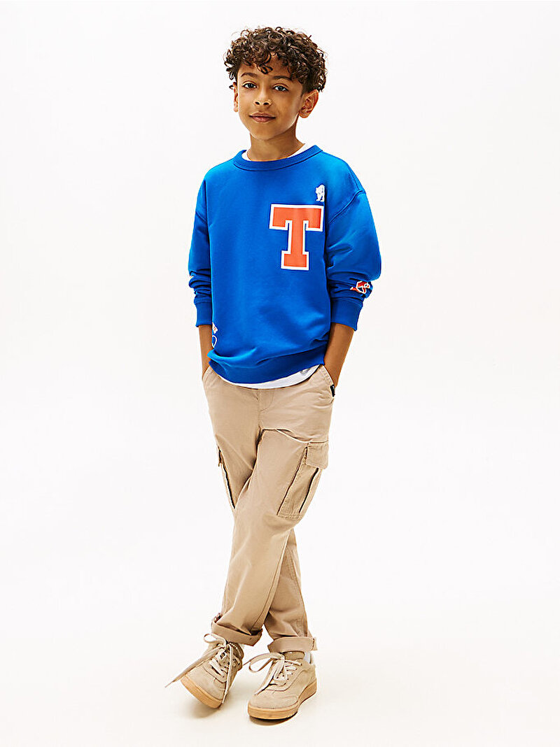 Erkek Çocuk Camp Tommy Graphics Sweatshirt Lacivert KB0KB09898C3D