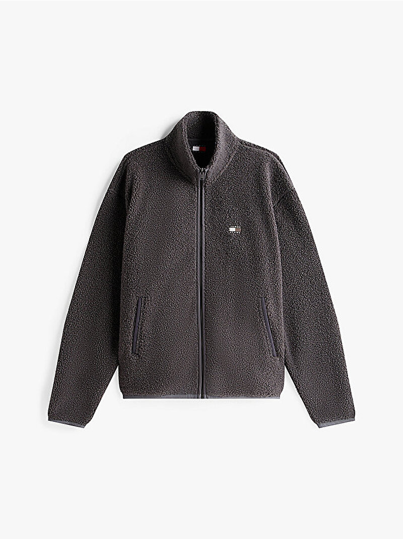 Erkek TJM Relax Badge Sweatshirt Siyah DM0DM22078PT2