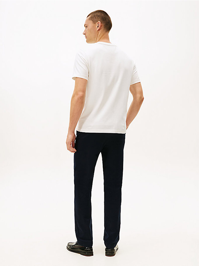 Erkek Diamond Crest Graphic T-shirt Ekru MW0MW40020YBL