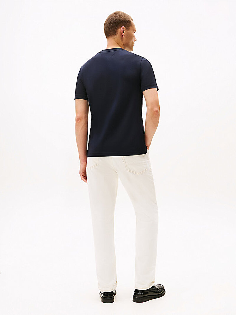 Erkek Diamond Crest Graphic T-shirt Lacivert MW0MW40020DW5