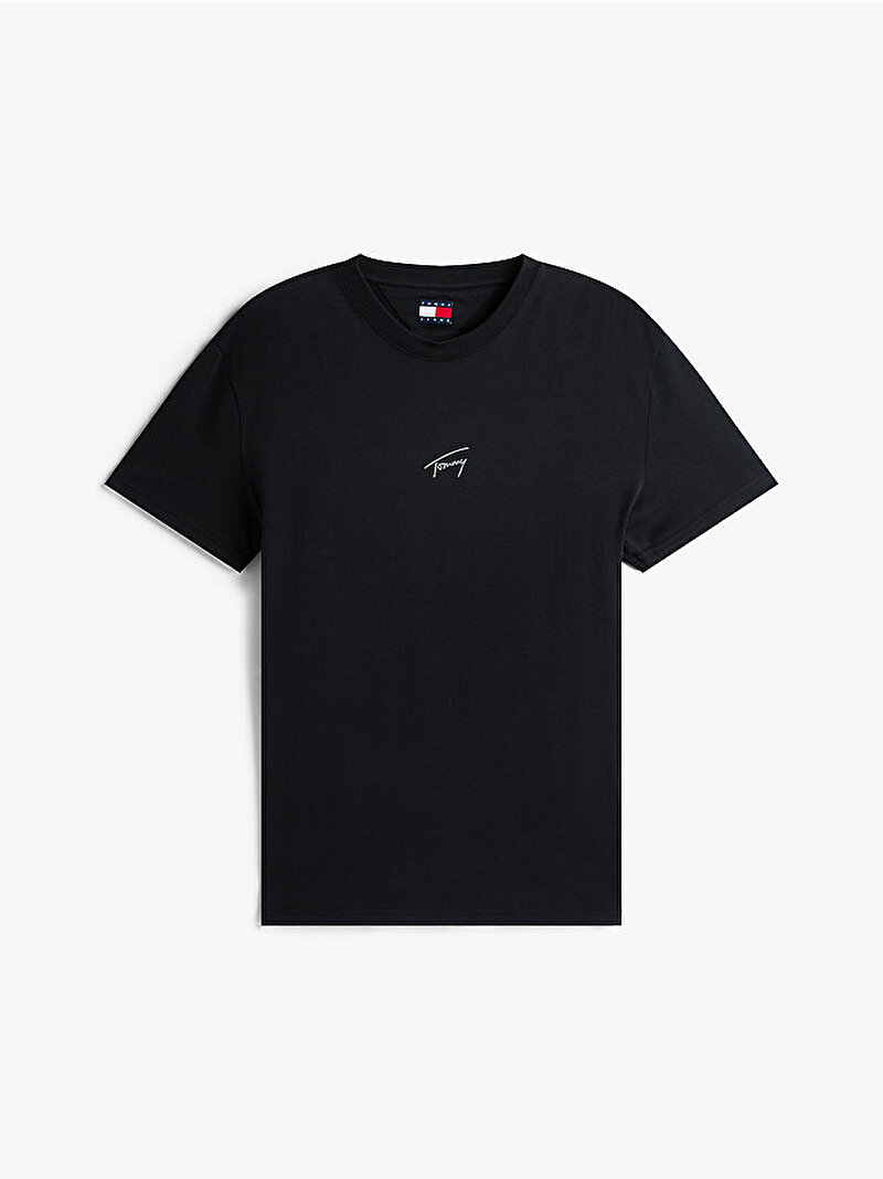 Erkek TJM Regular Tonal T-shirt Siyah DM0DM22138BDS