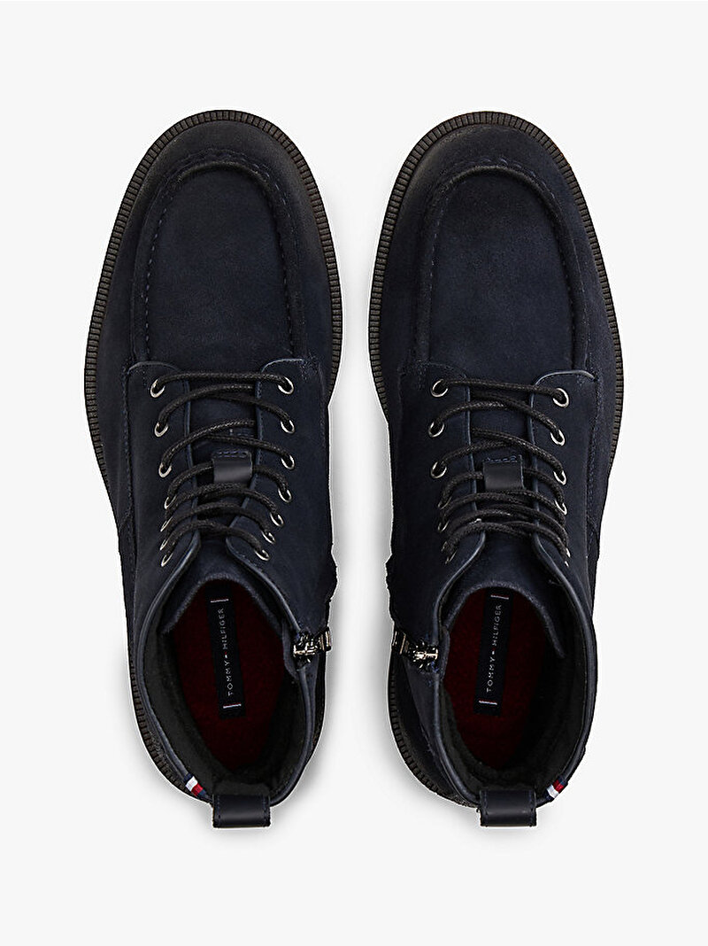 Erkek Cleated Hilfiger Bot Lacivert FM0FM05599DW5