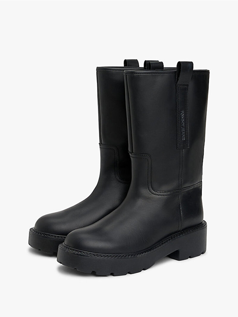 Kadın TJW Leather Mid Bot Siyah EN0EN02834BDS