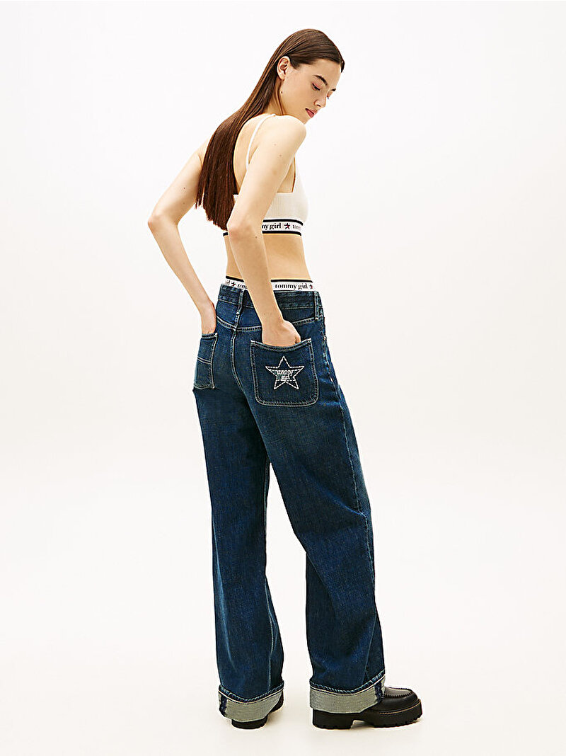 Kadın Tommy Girl Knitted Bralet Beyaz  DW0DW22501YBL