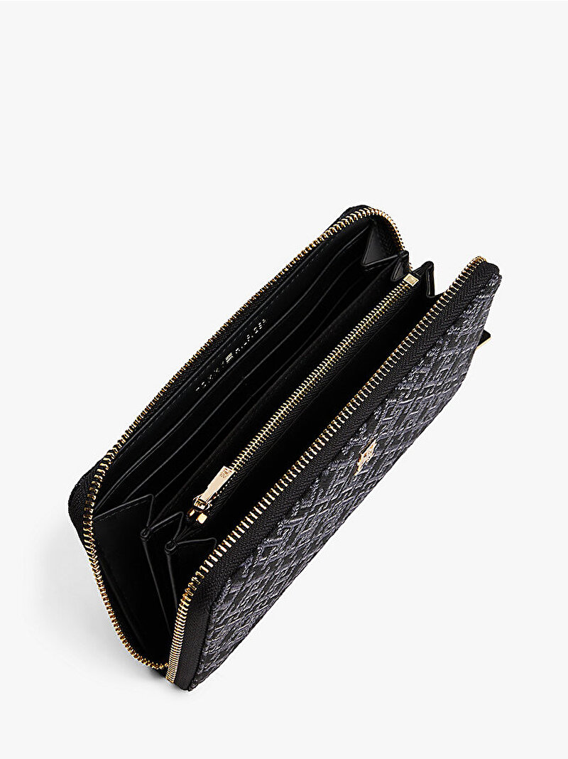 Kadın TH Icon Large Cüzdan Siyah AW0AW17956BDS